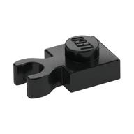 PLATE 1X1 W. HOLDER · Black (réf. BrickLink Black)