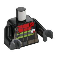 MINI UPPER PART, NO. 5419 · LEGO 6332022 (réf. BrickLink 973pb4114c01) · Black (réf. BrickLink Black)