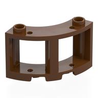 FRAME 3X3, W/ BOW, NO. 1 · LEGO 6343651 (réf. BrickLink 73878) · Reddish Brown (réf. BrickLink Reddish Brown)