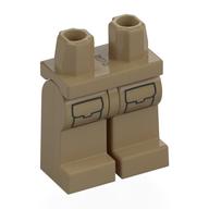 MINI LOWER PART, NO. 2096 · LEGO 6343796 (réf. BrickLink 970c00pb1214) · Sand Yellow (réf. BrickLink Dark Tan)