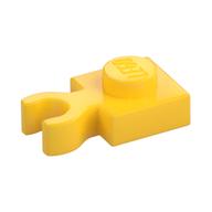 PLATE 1X1 W. HOLDER · Bright Yellow (réf. BrickLink Yellow)