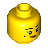 MINI HEAD, NO. 3602 · Bright Yellow (réf. BrickLink Yellow)