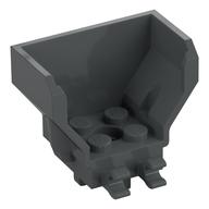 DESIGN ELEMENT 2X4X3, NO. 1 · LEGO 6384443 (réf. BrickLink 98876) · Dark Stone Grey (réf. BrickLink Dark Bluish Gray)