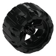 WHEEL, DIA. 37X22, W/ 4.85 HOLE, NO. 1 · LEGO 6413638 (réf. BrickLink 2148) · Black (réf. BrickLink Black)