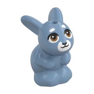 BUNNY, W/ 1.5 HOLE, NO. 10 · LEGO 6416680 (réf. BrickLink 34050pb04) · Sand Blue (réf. BrickLink Sand Blue)
