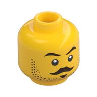 MINI HEAD, NO. 3909 · Bright Yellow (réf. BrickLink Yellow)