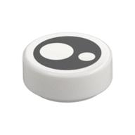 FLAT TILE 1X1, ROUND, NO. 223 · LEGO 6431716 (réf. BrickLink 98138pb367) · White (réf. BrickLink White)