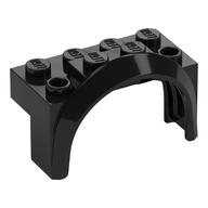 MUDGUARD 2X4X2, NO. 2 · LEGO 6443446 (réf. BrickLink 3387) · Black (réf. BrickLink Black)