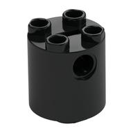 ROUND BRICK 2X2X2 · Black (réf. BrickLink Black)