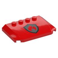 PLATE 4X6X2/3, NO. 5 · LEGO 6465528 (réf. BrickLink 52031pb189) · Bright Red (réf. BrickLink Red)