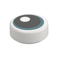 FLAT TILE 1X1, ROUND, NO. 291 · LEGO 6485882 (réf. BrickLink 98138pb400) · White (réf. BrickLink White)