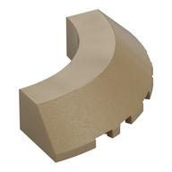 1/4 CONE 5X5, W/ CUTOUT · LEGO 6502627 (réf. BrickLink 76795) · Sand Yellow (réf. BrickLink Dark Tan)