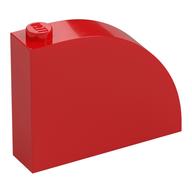 BRICK 1X4X3, OUTSIDE HALF BOW, NO. 1 · Bright Red (réf. BrickLink Red)