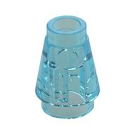 NOSE CONE SMALL 1X1 · Tr. Light Blue (réf. BrickLink Trans-Light Blue)