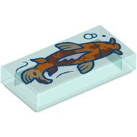 FLAT TILE 1X2, NO. 393 · LEGO 6523610 (réf. BrickLink 3069pb1180) · Tr. Light Blue (réf. BrickLink Trans-Light Blue)